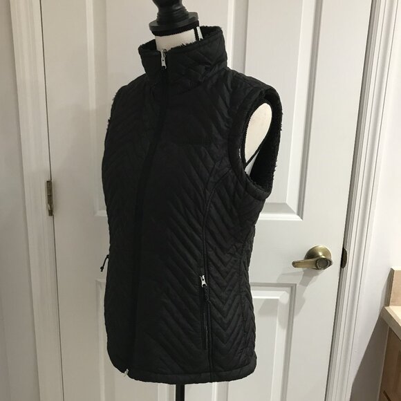 Free Country Blsck Vest with Fur Lining S - Picture 5 of 10